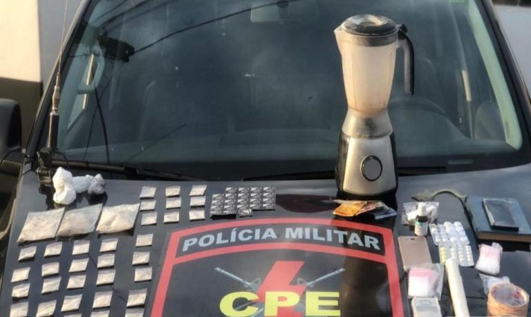 HOMEM DE 32 ANOS DE IDADE É PRESO PELA COMPANHIA DE POLICIAMENTO ESPECIALIZADO (CPE) POR TRÁFICO DE DROGAS