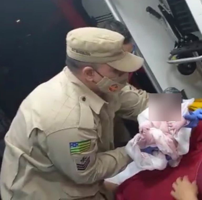 Aparecida de Goiânia: Criança nasce em viatura do Corpo de Bombeiros Militar