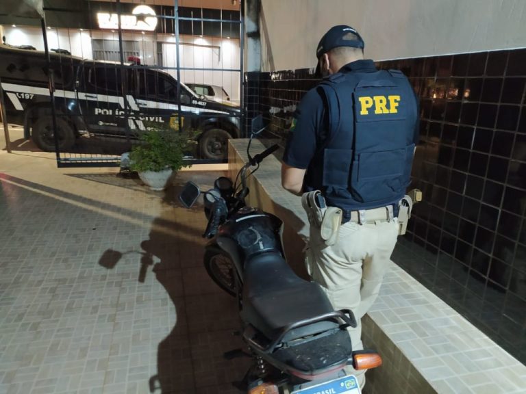 PINTOR É PRESO COM MOTO ADULTERADA NA BR-050, EM CATALÃO