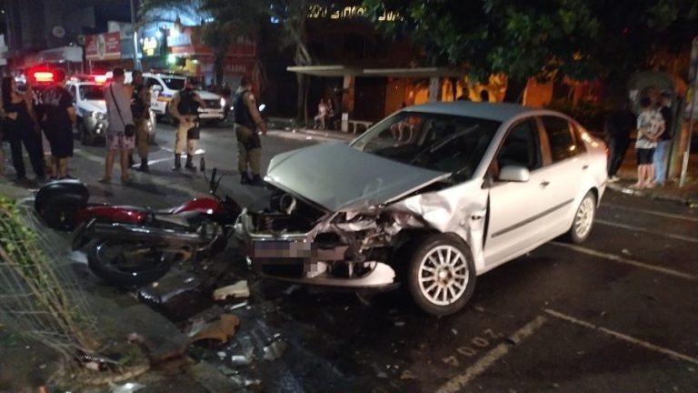 JOVEM QUE APÓS BRIGA ATROPELOU E FERIU QUATRO PESSOAS NO CENTRO DE UBERLÂNDIA-MG, POSSUÍ MAIS DE 10 PASSAGENS PELA POLÍCIA