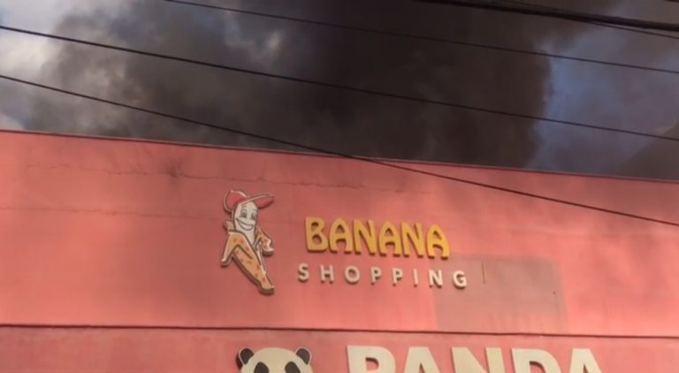 DEFESA CIVIL APONTA RISCO DE DESABAMENTO EM SHOPPING DE GOIÂNIA APÓS INCÊNDIO