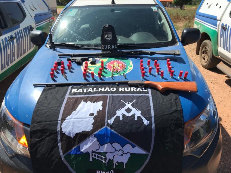 DISCUSSÃO ENTRE FUNCIONÁRIOS DE FAZENDA ACABA COM PRISÃO DE HOMEM DE 35 ANOS DE IDADE POR PORTE ILEGAL DE ARMA DE FOGO, EM CAMPO ALEGRE DE GOIÁS