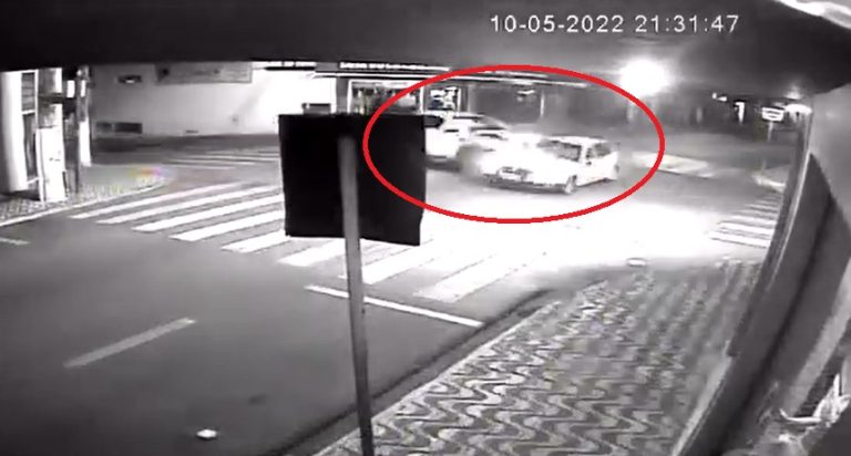 VÍDEO: CÂMERAS DE MONITORAMENTO REGISTRAM BATIDA NA 20 DE AGOSTO