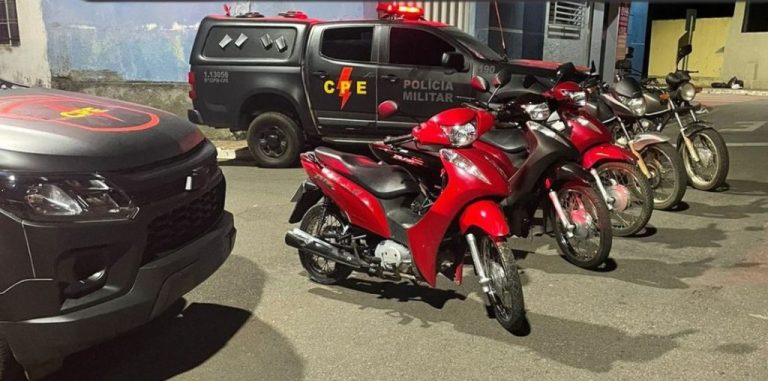 EM UM MÊS, POLICIAIS CPE DE CATALÃO RECUPERAM 60 MOTOCICLETAS FURTADAS E ROUBADAS; MAIORIA DOS CRIMES FORAM PRATICADOS EM UBERLÂNDIA-MG