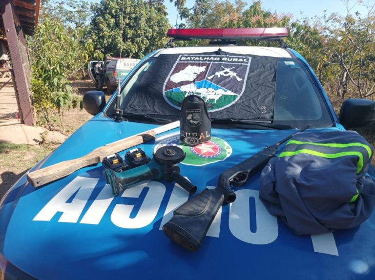 SUSPEITO DE FURTAR EQUIPAMENTOS DE INTERNET NA ZONA RUAL DE CATALÃO, FOI PRESO POR POLICIAIS DO BATALHÃO RURAL