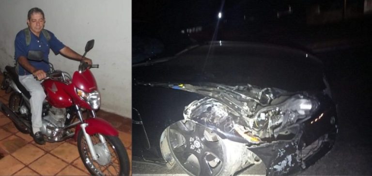 MOTOCICLISTA DE 69 ANOS DE IDADE QUE MORREU NA BR-050 APÓS SER ATINGIDO POR CARRO NA TRASEIRA, ERA MOTORISTA DE ÔNIBUS E ESTAVA A CAMINHO DO TRABALHO