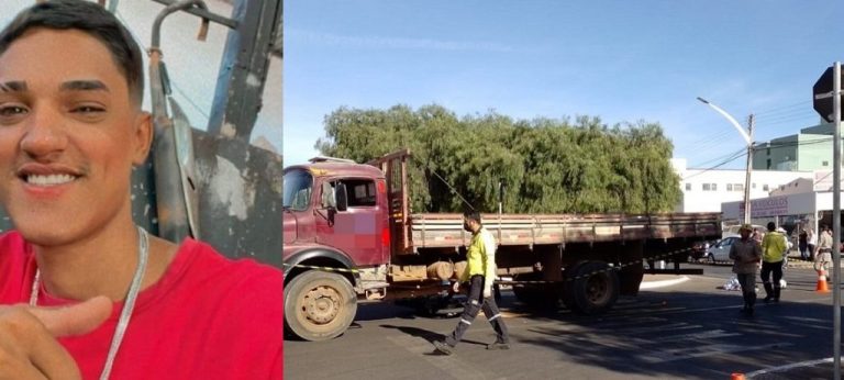 ACIDENTE TRÁGICO: JOVEM DE 18 ANOS DE IDADE MORRE APÓS TRÁGICA COLISÃO ENTRE MOTO E CAMINHÃO, NO CENTRO DE CATALÃO
