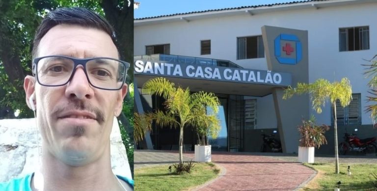 FAMILIARES DE PEDREIRO DE 42 ANOS QUE ESTÁ INTERNADO NA UTI DA SANTA CASA DE CATALÃO, PEDEM AJUDA PARA COMPRAR FRALDAS