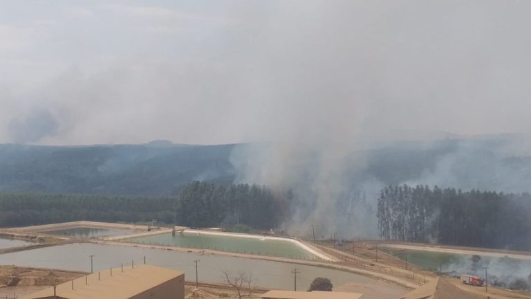 SECRETÁRIO DO MEIO AMBIENTE DE CATALÃO DIZ QUE VAI INVESTIGAR INCÊNDIO INICIADO NAS PRÓXIMIDADES DO TERMINAL DA MINERADORA CMOC