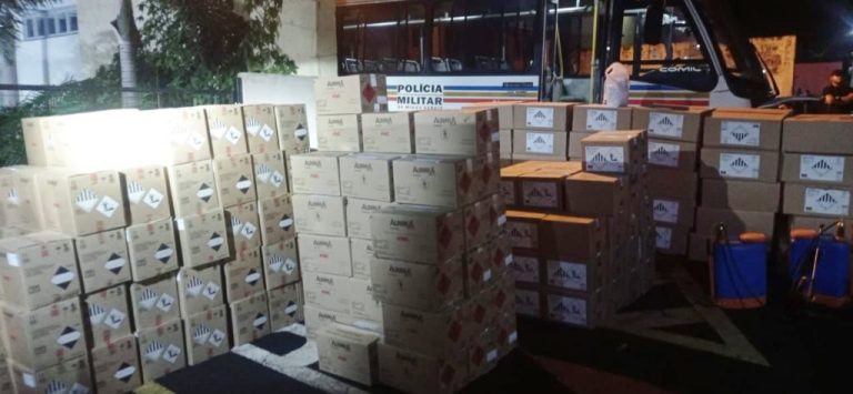 FORÇAS DE SEGURANÇA DE CATALÃO-GO E MINAS GERAIS RECUPERAM DEFENSIVOS AGRÍCOLAS AVALIADOS EM R$ 2,5 MILHÕES, FURTADOS EM EMPRESA GOIANA