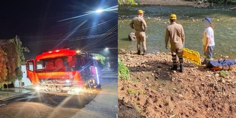 BOMBEIROS DE CATALÃO COMBATEM INCÊNDIO EM RESIDÊNCIA E RESGATAM IDOSO DE 75 ANO NO LEITO DO CÓRREGO PIRAPITINGA