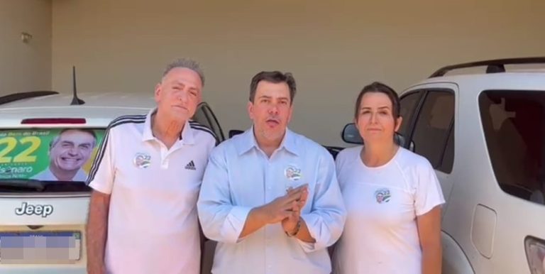 EX-PREFEITO JARDEL SEBBA E ESPOSA ANUNCIAM AO LADO DO PRESIDENTE DO PL DE CATALÃO, APOIO AO PRESIDENTE BOLSONARO