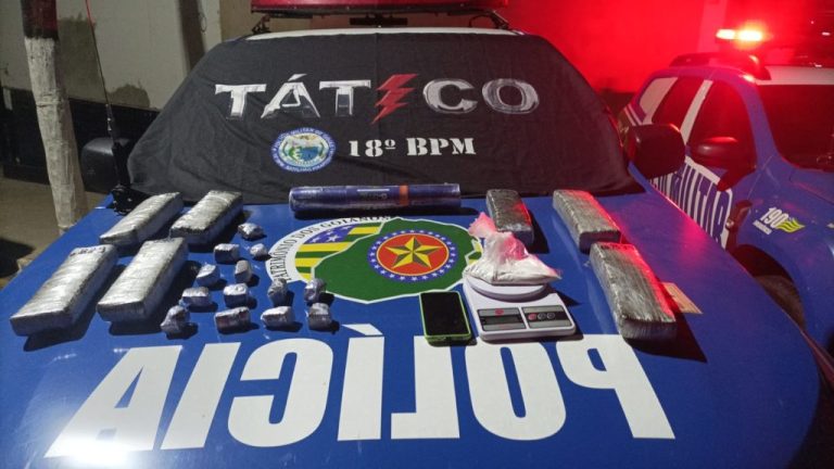 PM DE CATALÃO APREENDE CERCA DE R$ 40 MIL REAIS EM DROGAS APÓS ABORDAGEM EM JOVEM DE 27 ANOS DE IDADE