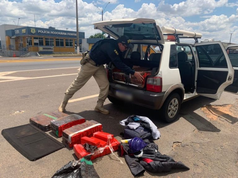 PRF DE CATALÃO APREENDE QUASE 200 KG DE MACONHA NA BR-050