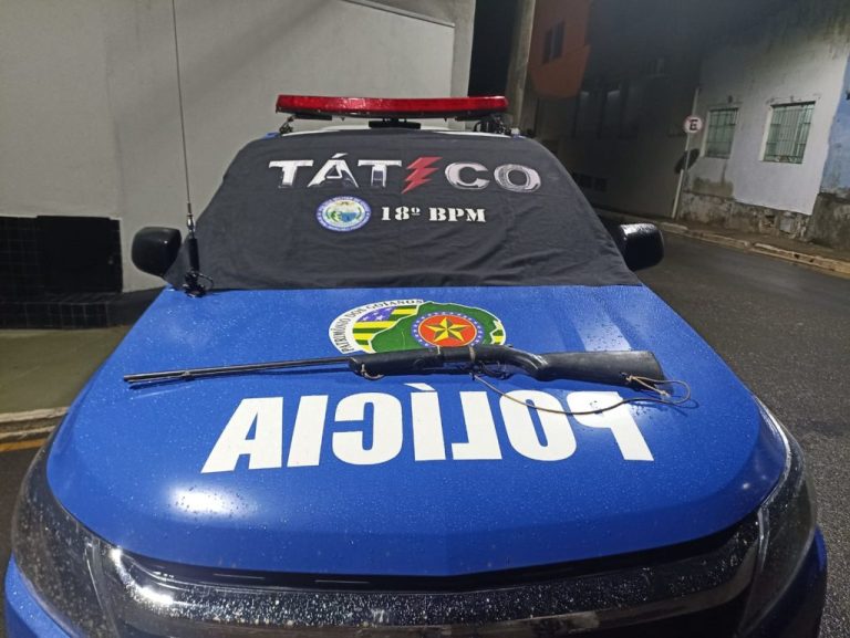 ESTILO RAMBO, FILHO PEGA A ARMA DO PAI E SAI ANDANDO POR ESTRADAS DA ZONA RURAL DE TRÊS RANCHOS; PAI E FILHO FORAM PRESOS PELA PM