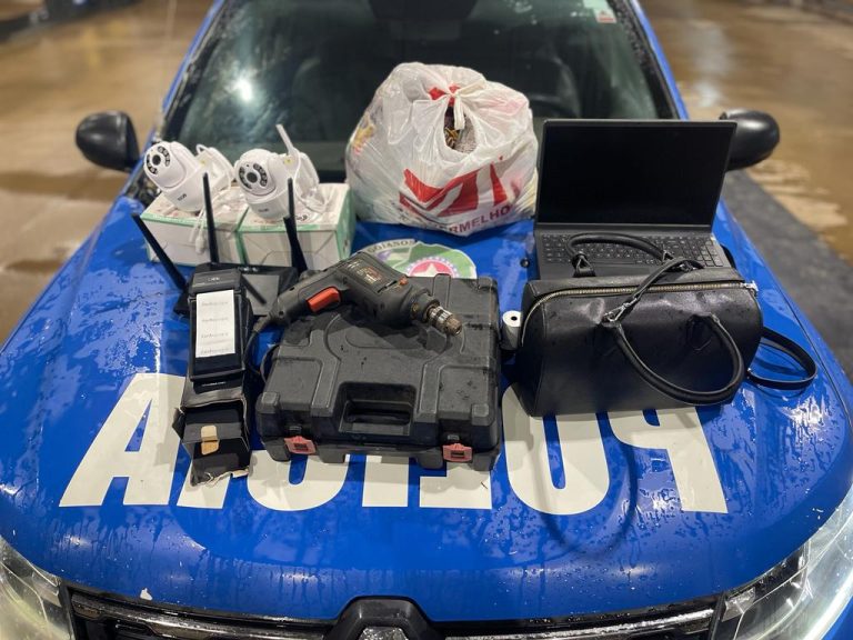 HOMEM DE 33 ANOS É PRESO APÓS FURTAR OBJETOS EM ESCOLA DE IDIOMAS NA REGIÃO CENTRAL DE CATALÃO