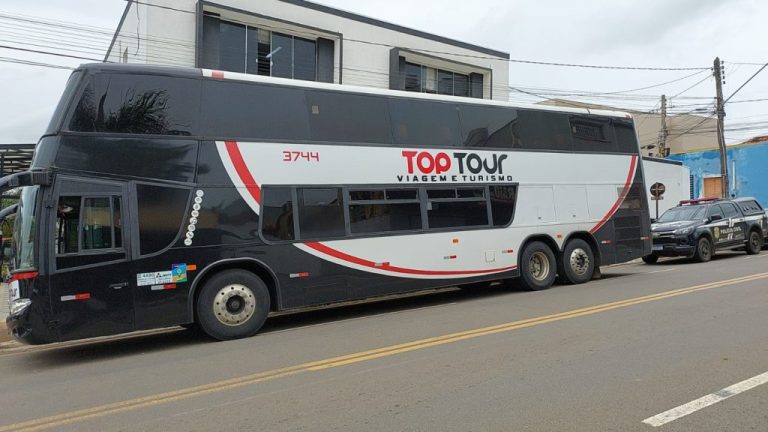 PRF APREENDE EM GOIÁS CINCO ÔNIBUS COM PESSOAS QUE PARTICIPARAM DE ATO EM BRASÍLIA; UM DESSES ÔNIBUS FOI APREENDIDO EM CATALÃO