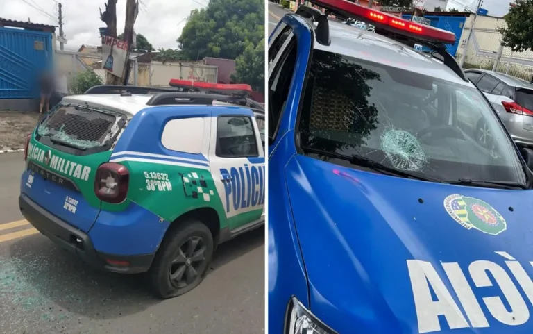 HOMEM É BALEADO APÓS JOGAR PEDRAS CONTRA VIATURA DA PM, EM GOIÂNIA