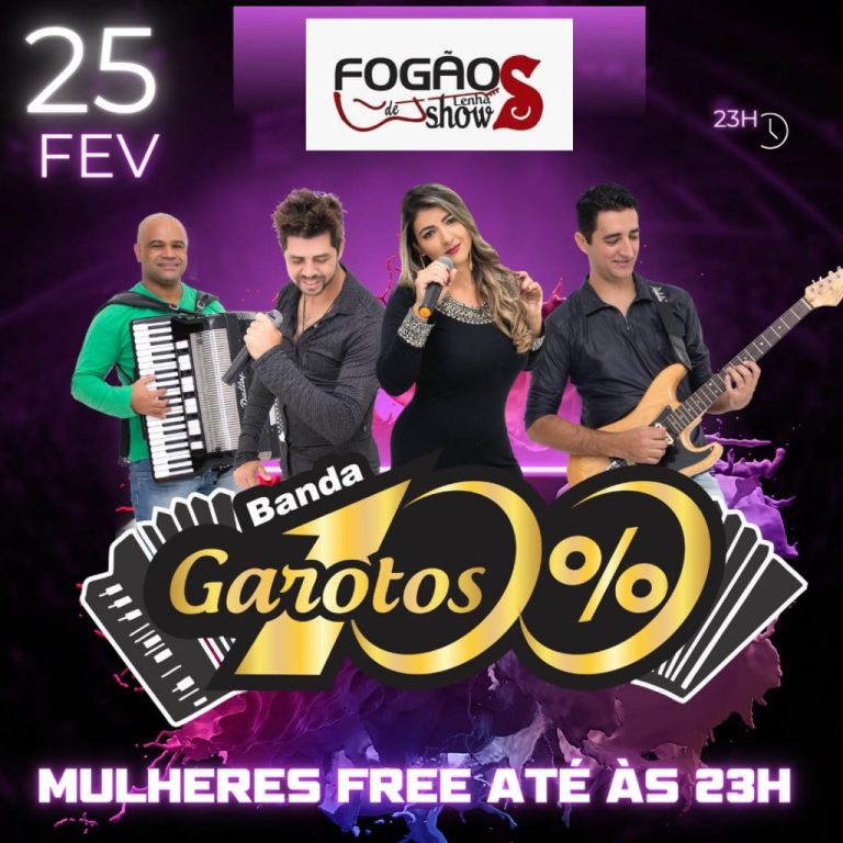 SABADÃO COM FORRÓ AO SOM DA BANDA GAROTOS 100% NO FOGÃO DE LENHA SHOW