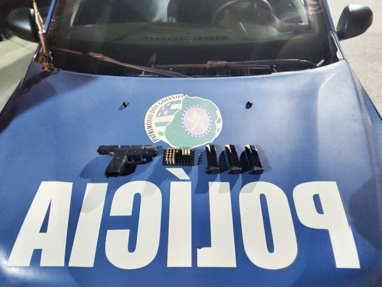 INTIMIDAÇÃO: HOMEM É PRESO EM CATALÃO POR ATIRAR NO PORTÃO DA CASA DA EX-NAMORADA