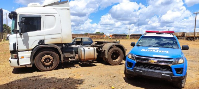 CRIMINOSOS ROUBARAM CAMINHÃO COM CARRETA CARREGADA COM SOM NA BR-050, EM CATALÃO; BPM RURAL ENCONTRAM CAVALINHO EM PÁTIO DE POSTO