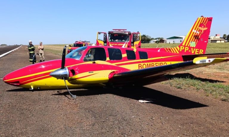 AVIÃO DOS BOMBEIROS FAZ POUSO DE EMERGÊNCIA DURANTE RESGATE DE CRIANÇA EM GOIÁS