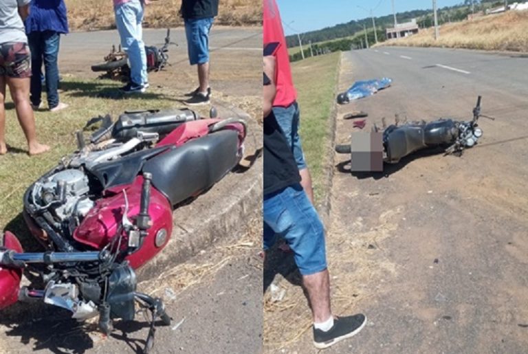 COLISÃO TRÁGICA DE MOTOCICLETAS EM CATALÃO CAUSA MORTE DE IDOSO E DEIXA JOVEM EM ESTADO CRÍTICO