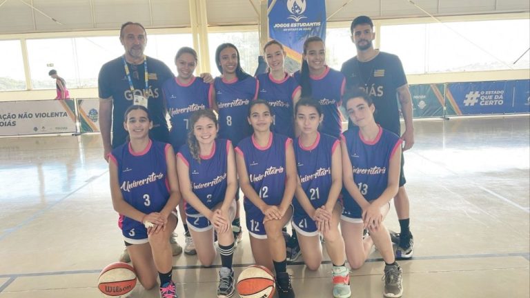 COLÉGIO UNIVERSITÁRIO CATALÃO SE DESTACA COM EQUIPE FEMININA DE BASQUETE NOS JOGOS ESTUDANTIS