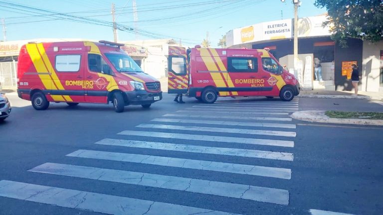 MOTOCICLISTA DESRESPEITA SINALIZAÇÃO DE PARE E PROVOCA ACIDENTE EM CATALÃO