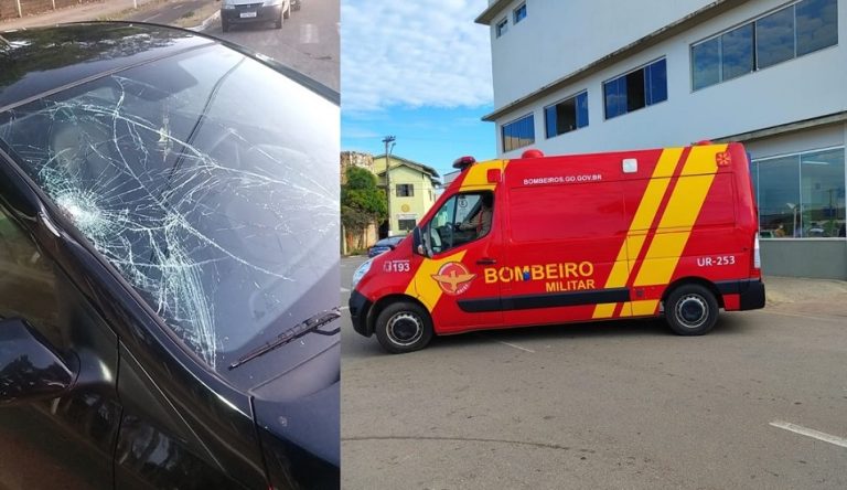 ATROPELAMENTO NA AVENIDA DR.LAMARTINE PINTO DE AVELAR, EM CATALÃO, DEIXA JOVEM EM ESTADO GRAVE