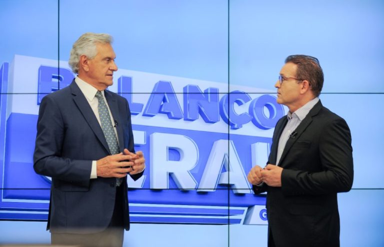 GOVERNADOR RONALDO CAIADO DESTACA AVANÇOS NA SAÚDE E SEGURANÇA PÚBLICA EM ENTREVISTA À RECORD TV; FORNECIMENTO DE ENERGIA TAMBÉM FOI DESTACADO