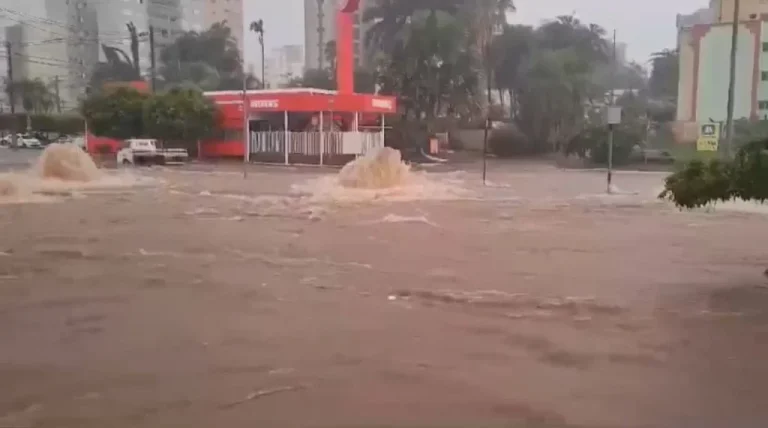 TEMPORAL FAZ ESTRAGOS NA CIDADE MINEIRA DE UBERLÂNDIA