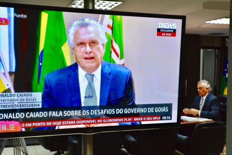 Na GloboNews, Caiado defende liberdade para forças de segurança e controle do narcotráfico
