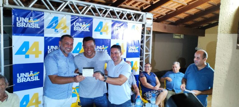 Presidente do União Brasil de Três Ranchos, Haroldinho Calaça, promoveu uma noite de filiações em massa