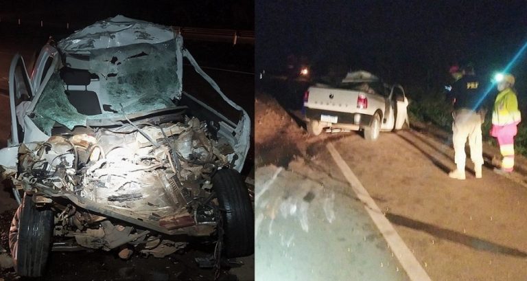 Motorista de 42 anos morre na BR-050 após colidir com a traseira de caminhão carregado com maracujás