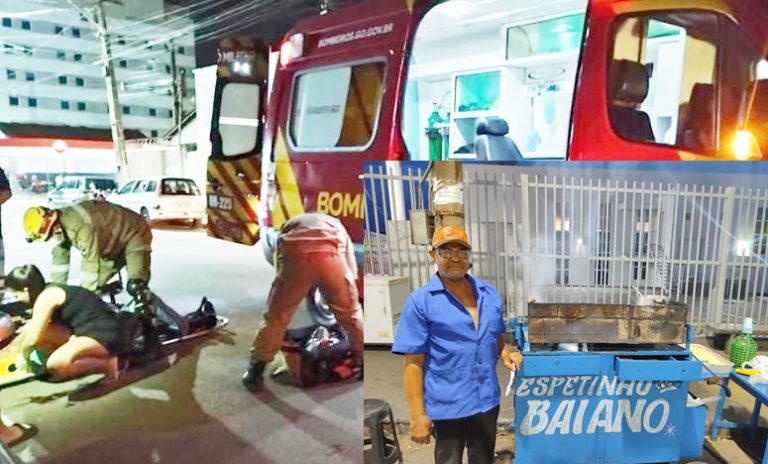 População de Catalão está consternada após acidente envolvendo o vendedor de espetinhos, conhecido como Baiano do Espetinho