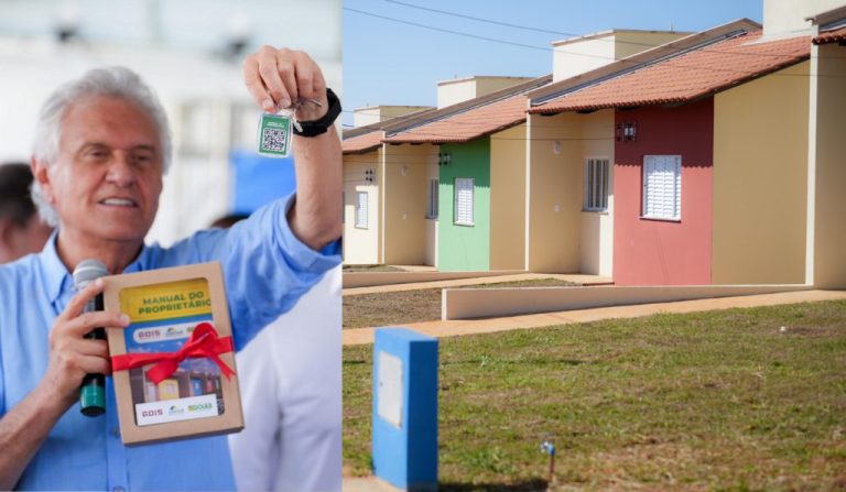 Caiado entrega 57 casas a custo zero em Ipameri