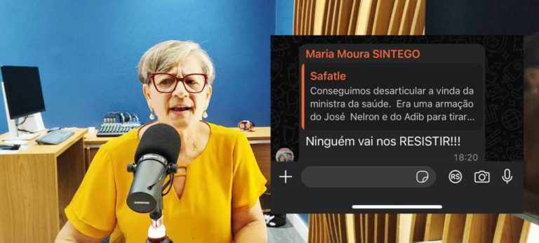 Comentário no grupo de Whatsapp do PT de Catalão sobre o cancelamento da agenda da Ministra da Saúde repercutiu muito mal