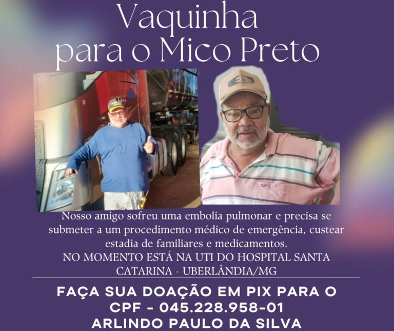 MÃOS QUE AJUDAM: Contribua para a recuperação do Senhor Arlindo