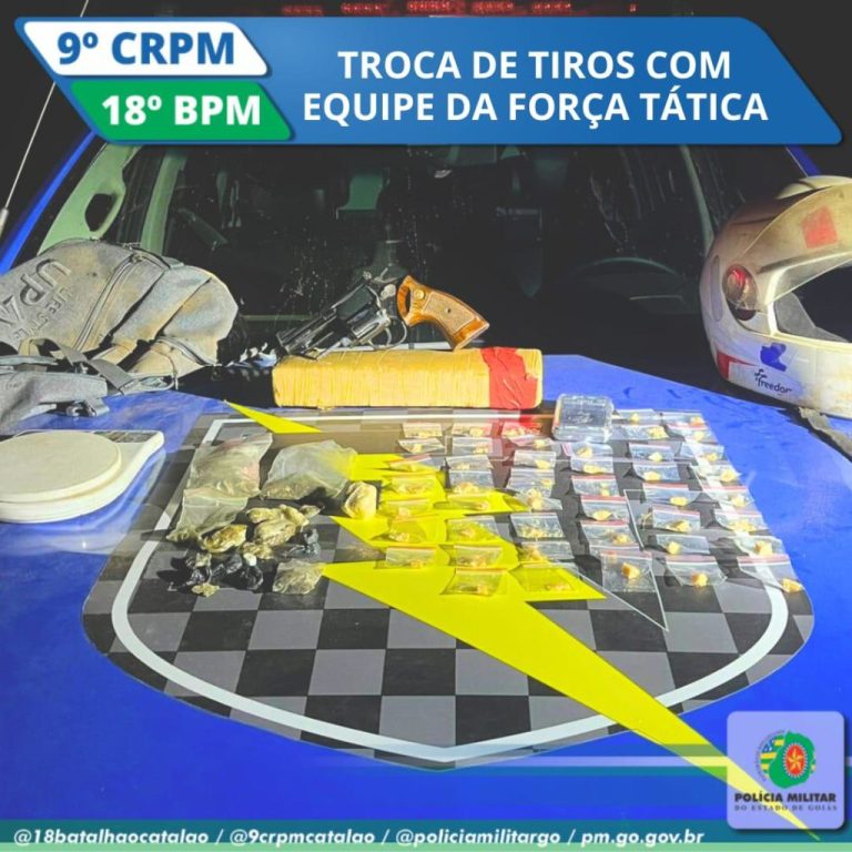 Suspeito vem a óbito após confronto com a a Força Tática do 18º BPM, na GO-506, em Pires Belo