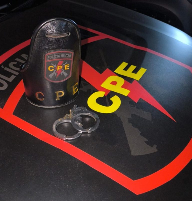 Indivíduo com mandado de prisão em seu desfavor é preso pela CPE, no bairro Alvino Albino, em Catalão (GO)