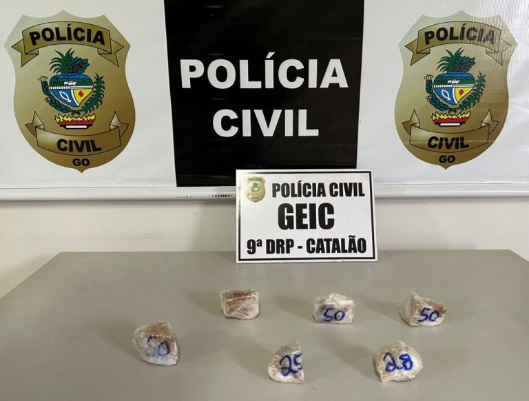 Operação da Polícia Civil/GEIC resulta na prisão de um homem de 28 anos , por envolvimento em Tráfico de Drogas, em Catalão (GO)
