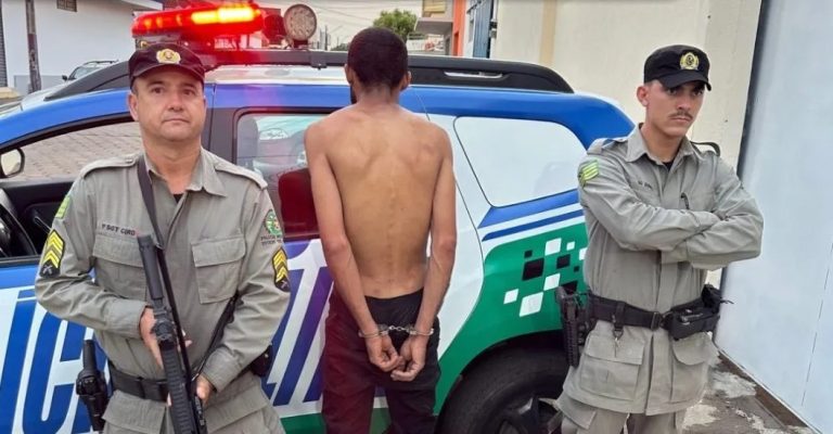 Homem é preso em Palmelo após dirigir veículo roubado e romper tornozeleira eletrônica