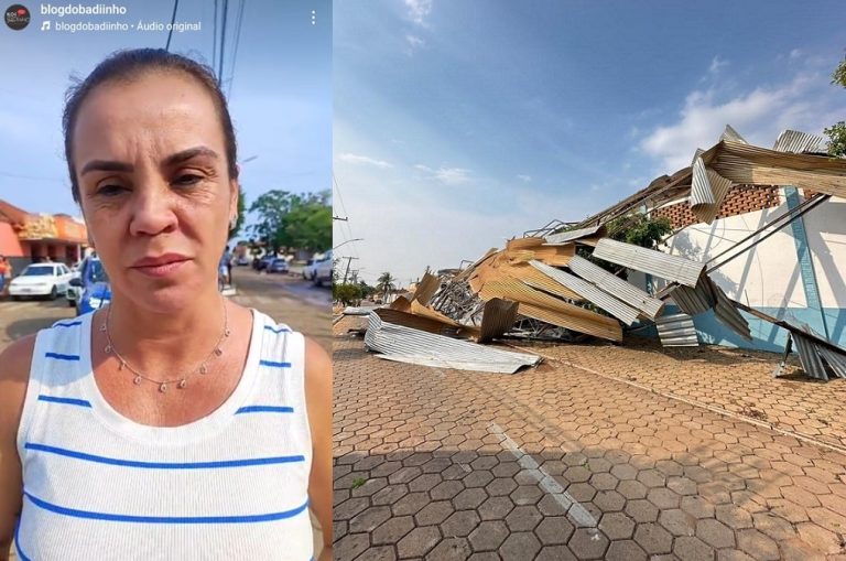 Primeira-dama de Três Ranchos relata estragos causados ​​pela tempestade: “Cena muito triste”