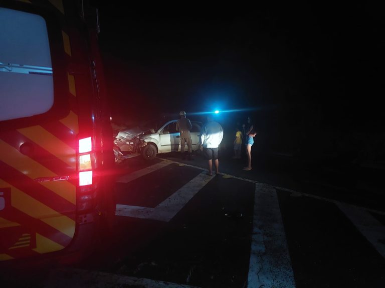 Duas crianças ficam feridas em acidente de trânsito na GO-330, saída para Ouvidor, em Catalão