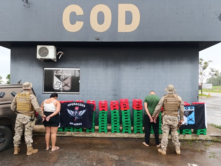 Comando de Operações de Divisas apreende 600 kg de maconha e prende casal em Catalão