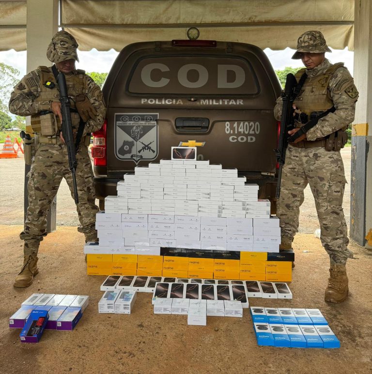 COD apreende celulares ilegais avaliados em R$ 1 milhão na BR-050, em Catalão