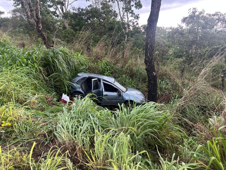 Carro capota na GO-330 entre Catalão e Ipameri