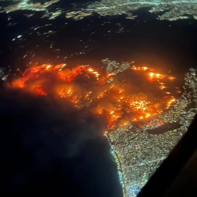 Desastre em Los Angeles: fogo e evacuações