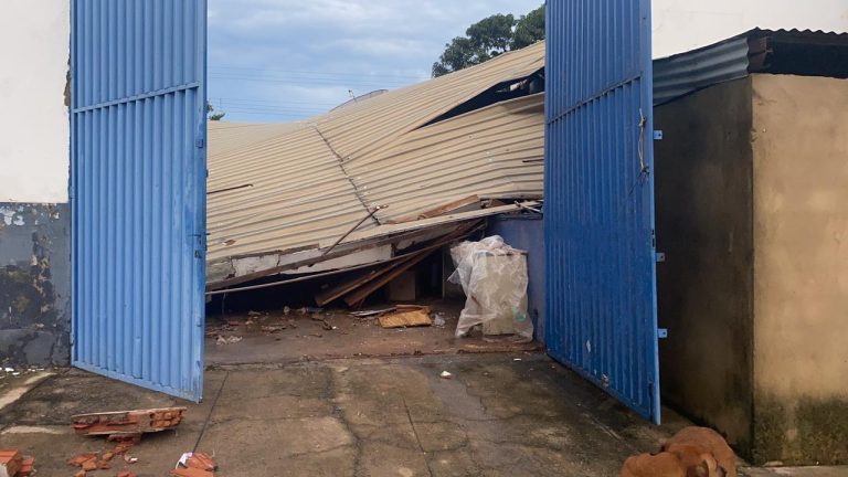 Desabamento em Catalão deixa trabalhador de 67 anos ferido